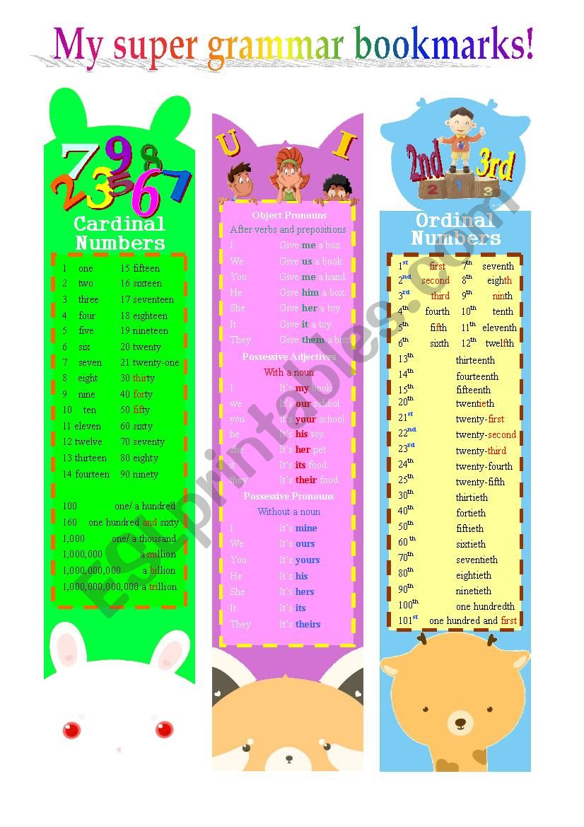 [DD]My Super Grammar Bookmarks(1)